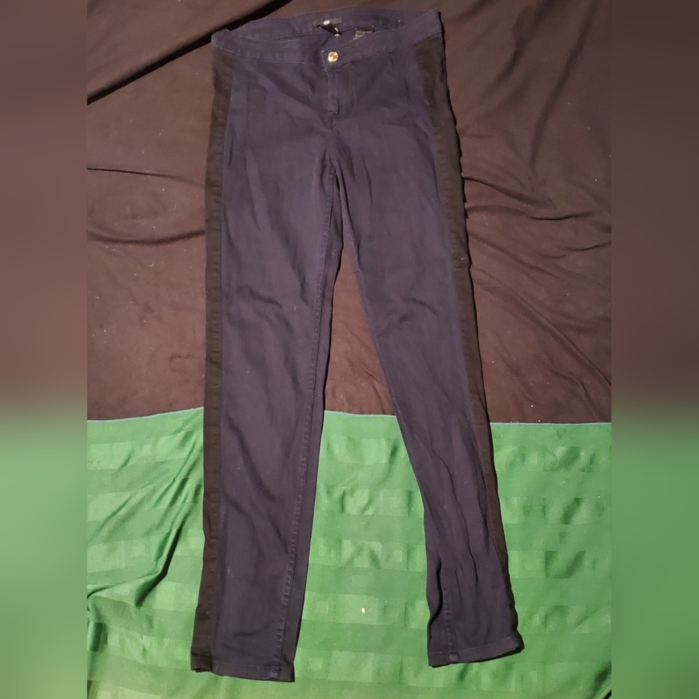 Size 10 H&M Blue and Black Pants